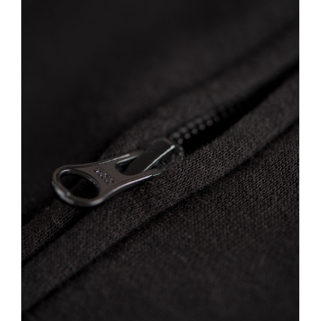 OT Kapuzenpullover mit Reißverschluss und Logo Schwarz - Outrider