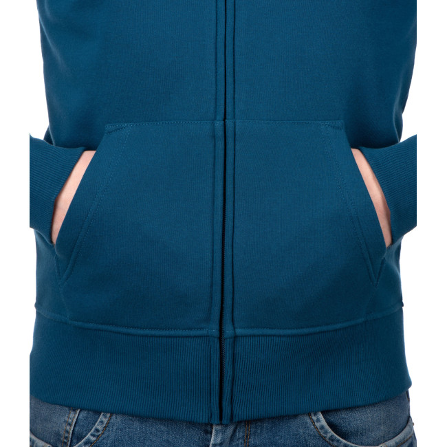 OT Kapuzenpullover mit Reißverschluss und blauem Logo - Outrider