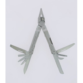 Multifunktionszange REBAR grau mit 17 Werkzeugen und Etui - Blister - Leatherman