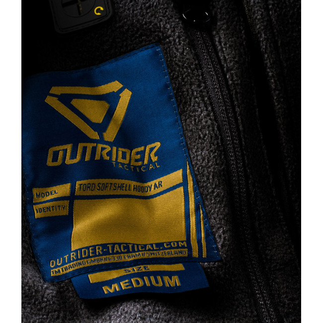 Softshell-Kapuzenjacke AR T.O.R.D. Schwarz - Outrider