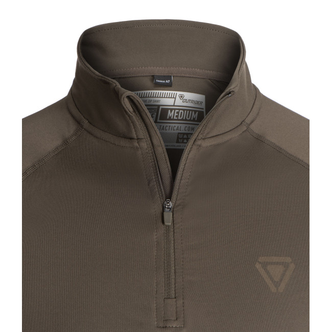 Chemise zippée à manches longues T.O.R.D. Vert Ranger - Outrider