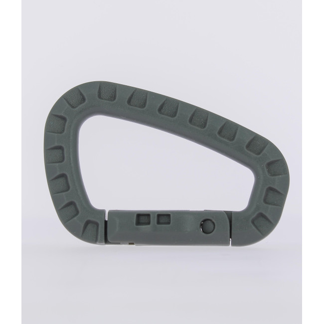 Plastic karabijnhaak grijs - 101 Inc