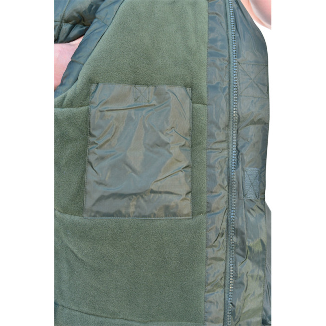 Coupe-Vent fourré imperméable vert armée