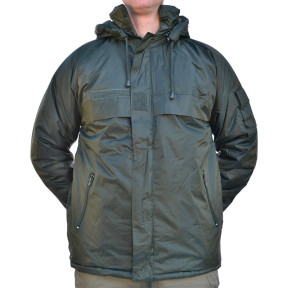 Gefütterter wasserdichter Windbreaker in Armeegrün