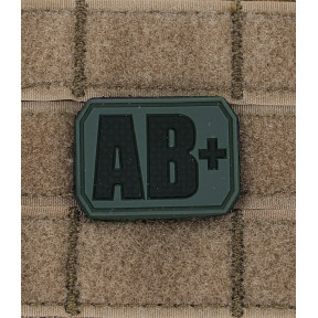 3D Blutgruppen-Patch AB+ OD Grün - Miltec