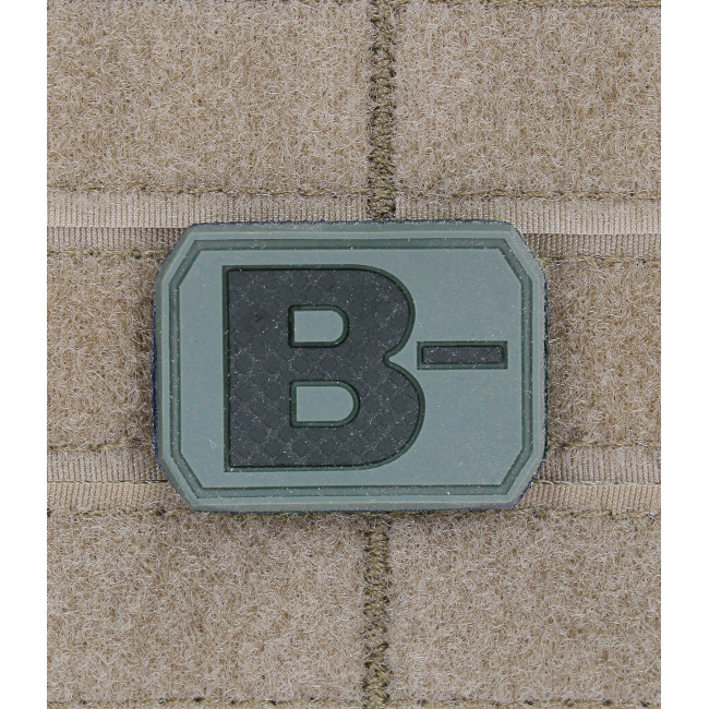 Patch 3D de groupe sanguin B- Vert OD - Miltec