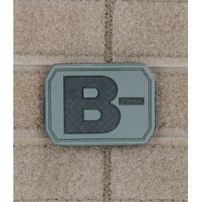 Patch 3D de groupe sanguin B- Vert OD - Miltec