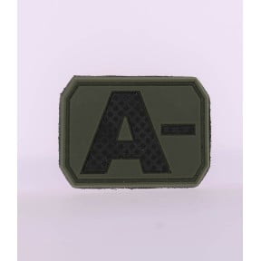 Patch 3D de groupe sanguin A- Vert OD - Miltec