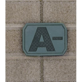 Patch 3D de groupe sanguin A- Vert OD - Miltec