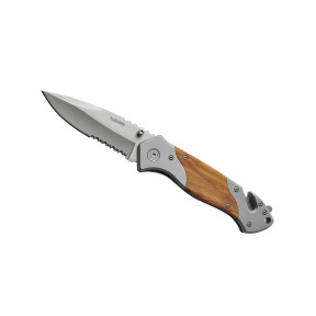 Couteau de sécurité RESCUE bois d'olivier - Baladéo