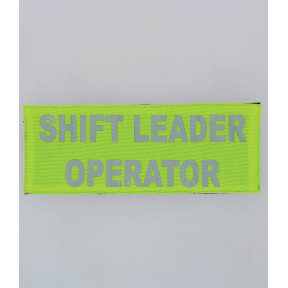 RÜCKENBANNER GELB SHIFT LEADER OPERATOR