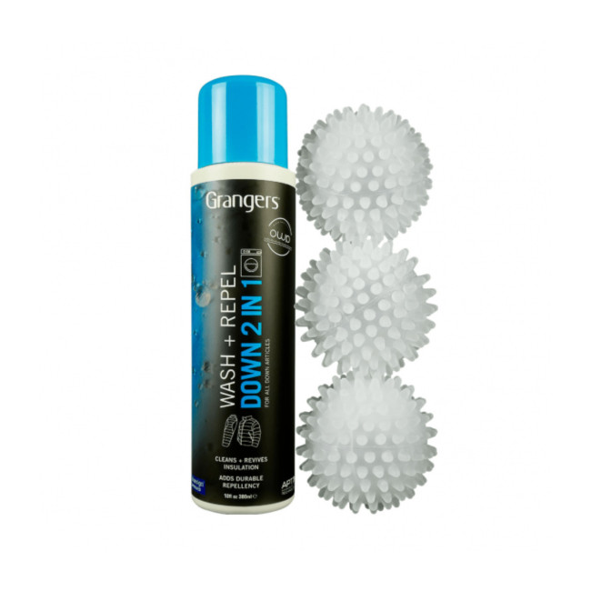 Kit Nettoyant Hydrofuge 300mL + 3 balles - Grangers Kit Nettoyant Hydrofuge 300mL + 3 balles - Grangers
