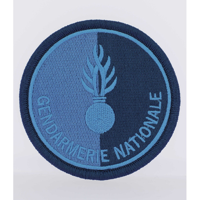 Ecusson Gendarmerie Nationale non agréé basse visibilité Bleu - DMB Products