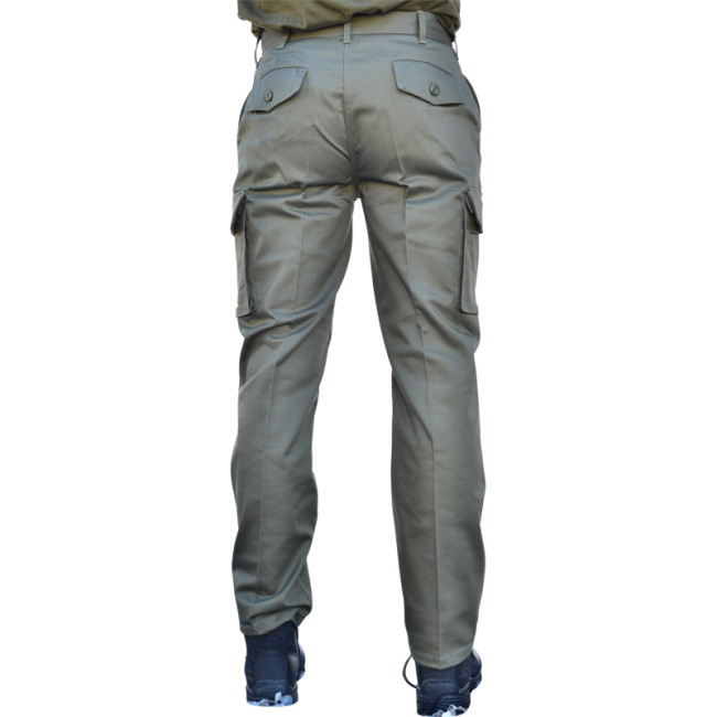 M64 Cargo-Hose aus Satin in Khaki - CityGuard