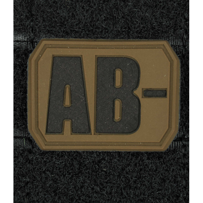 3D Patch bloedgroep AB- Coyote - Miltec
