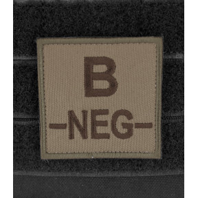Blutgruppen-Abzeichen B- Braun auf Beige - DMB