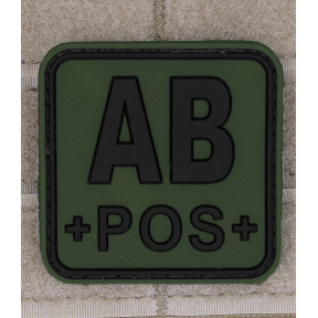 Patch carré groupe sanguin AB+ Vert OD - JTG