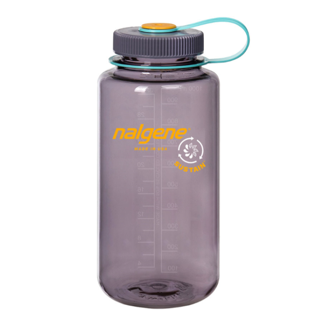 Sustain 1L Aubergine fles met grote opening - Nalgene