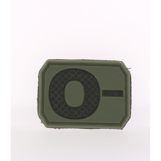 Patch 3D de groupe sanguin O- Vert OD - Miltec