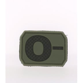 Patch 3D de groupe sanguin O- Vert OD - Miltec