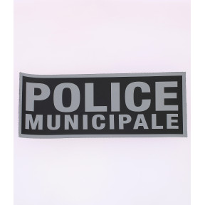 Bandeau Police Municipale inversé 10,5 x 27,5 cm - Patrol Equipements