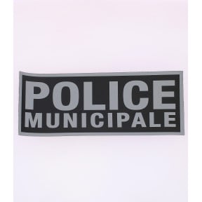 Bandeau Police Municipale inversé 10,5 x 27,5 cm - Patrol Equipements