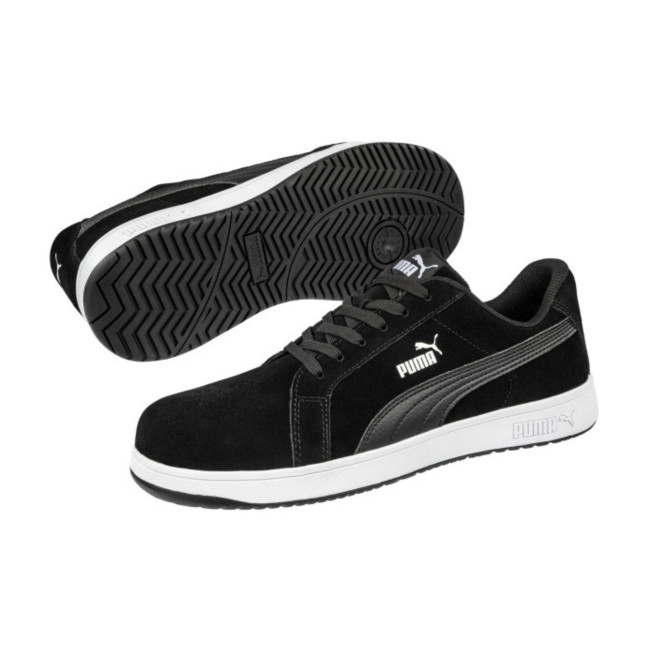 Sicherheitsschuhe Iconic niedrig schwarz S1PL HRO SR - Puma