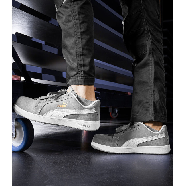 Sicherheitsschuhe Iconic niedrig grau S1PL HRO SR - Puma