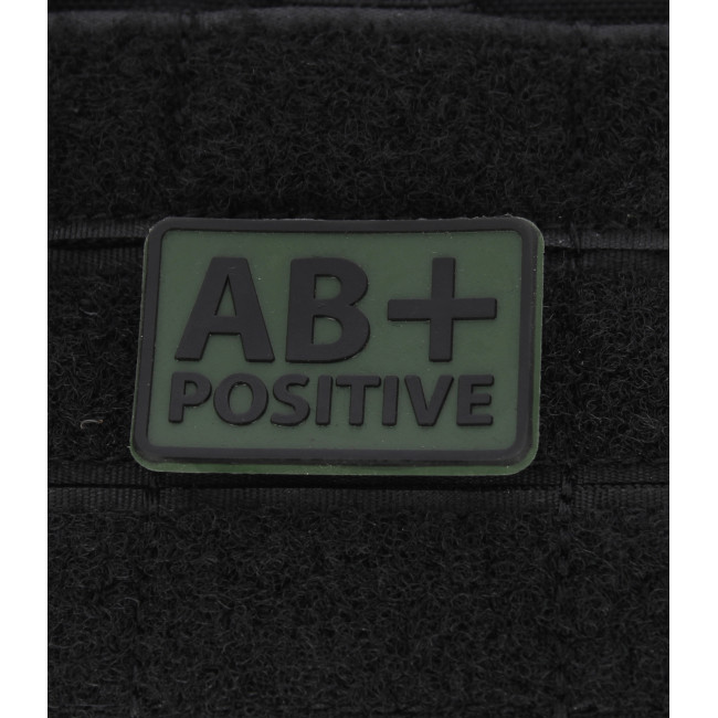 2er Set Blutgruppen-Patches AB+ Olivgrün - Helikon