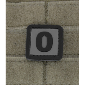 3D PVC patch letter O - 101 Inc