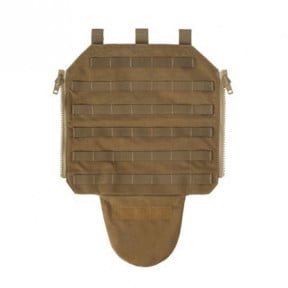 Panneau arrière avec zip pour gilet porte-plaques LT632 - Coyote - Lindnerhof