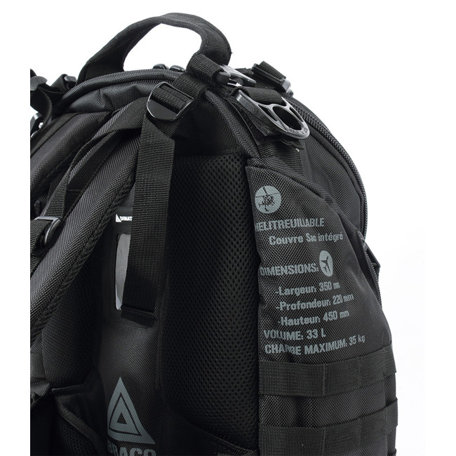 Sac opérationnel 33L BRACO Full Black - Dimatex