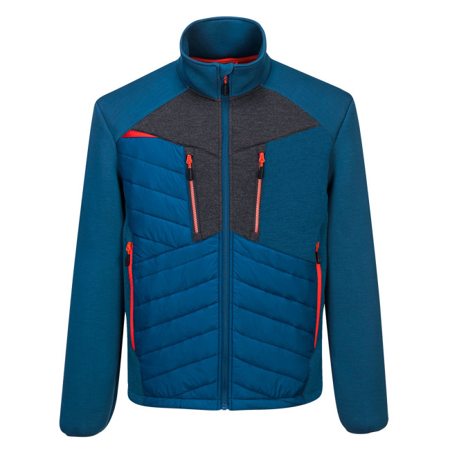DX4 hybride baffle jas Blauw Metro - Portwest