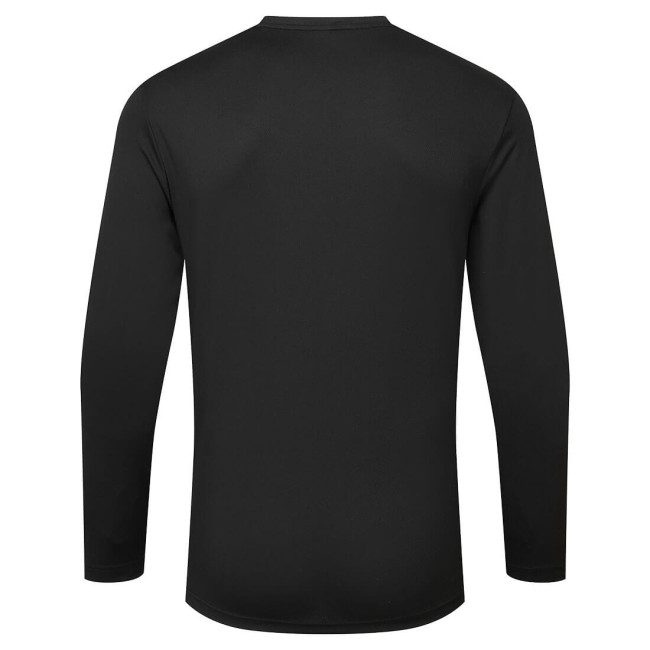 T-shirt HiVis Lange Mouwen Zwart - Portwest