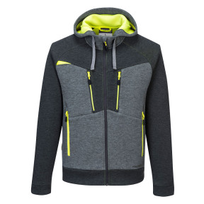 Bluza z kapturem na zamek DX4 Metaliczna Szara - Portwest