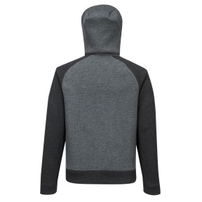 Sweat à capuche zippé DX4Gris Métal - Portwest