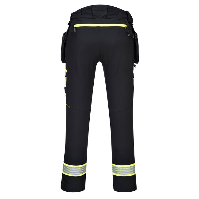 DX4 Hose mit abnehmbaren Holstertaschen Schwarz - Portwest