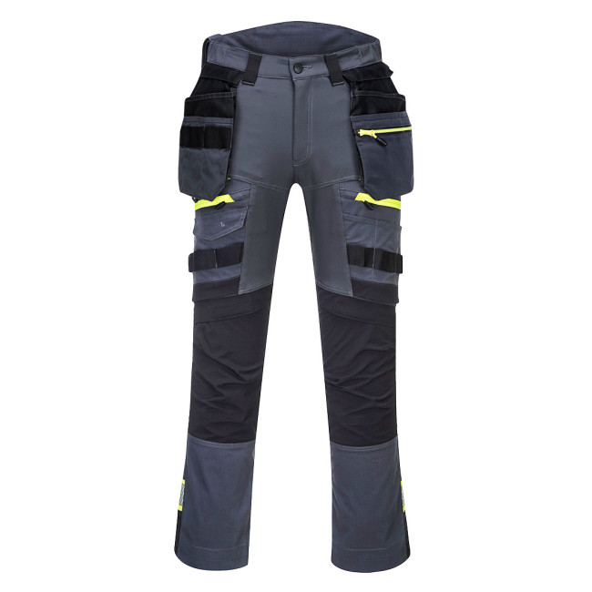 Pantalon DX4 poches flottantes démontables Gris Métal - Portwest