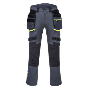 DX4 Hose mit abnehmbaren Holstertaschen Metallgrau - Portwest