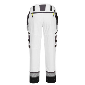 Pantalon DX4 poches flottantes démontables Blanc/Gris - Portwest