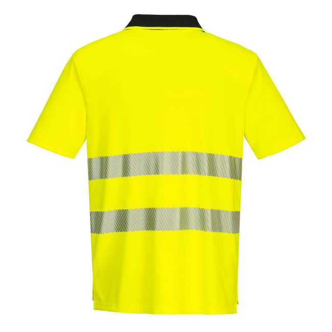 DX4 Hi-Vis Polo K/A Gelb/Schwarz - Portwest