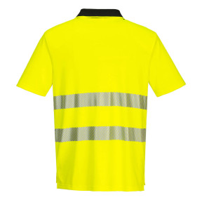 DX4 Hi-Vis Polo K/A Gelb/Schwarz - Portwest