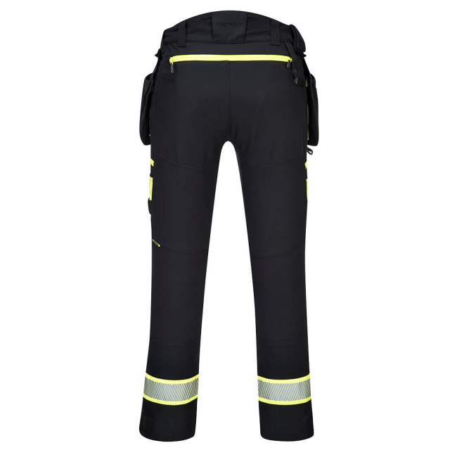 DX4 Pantalon à poche de holster détachable pour femmes Noir - Portwest