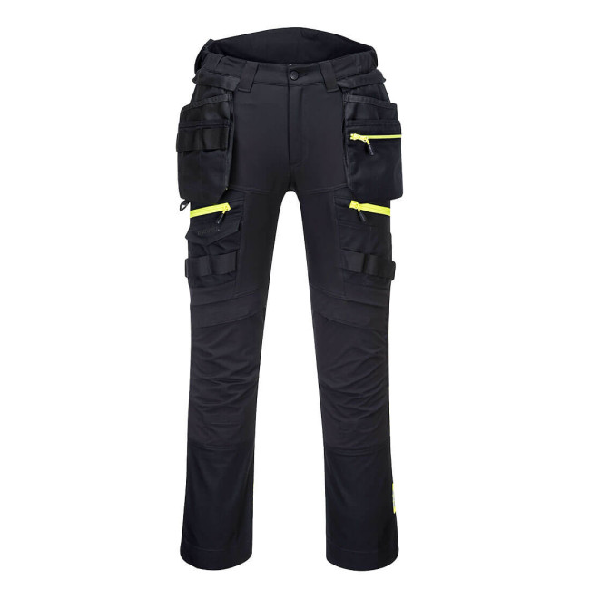 DX4 Pantalon à poche de holster détachable pour femmes Noir - Portwest