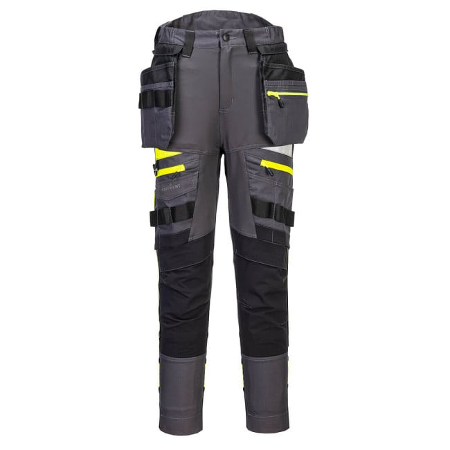 DX4 Broek met afneembare holsterzak voor dames Metaalgrijs - Portwest