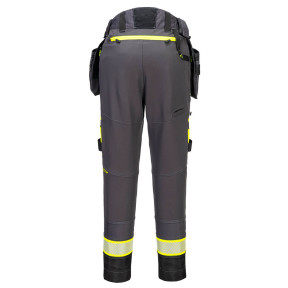 DX4 Pantalon à poche de holster détachable pour femmes Gris Métal - Portwest