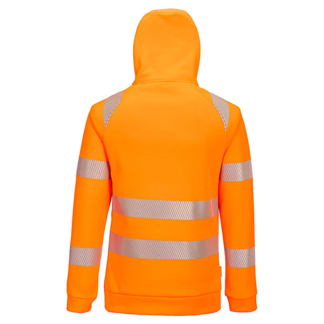 DX4 Hi-Vis 1/4 Zip Hoodie Oranje/Zwart - Portwest