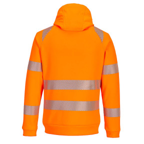 DX4 - Sweat à capuche zippé Haute-Visibilité Orange/Noir - Portwest