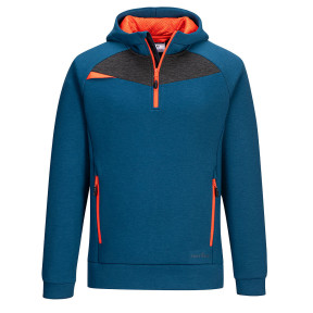 DX4 - Sweat à capuche avec fermeture éclair Bleu Metro - Portwest