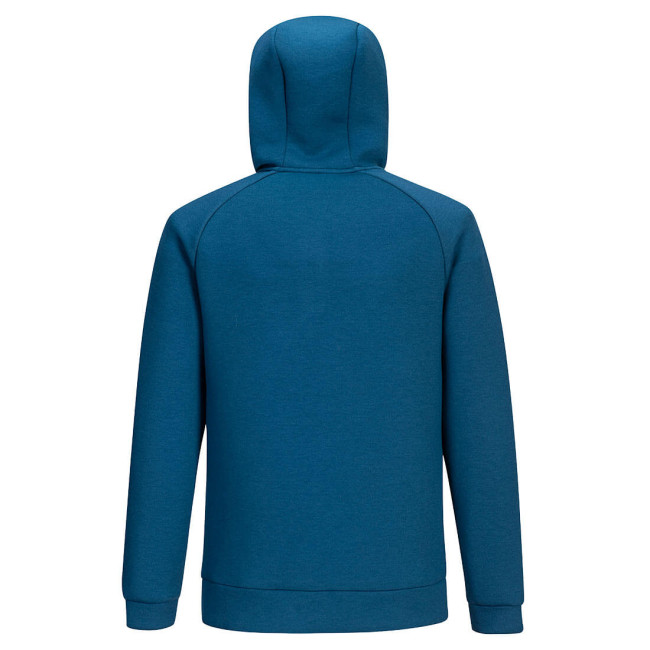 DX4 - Bluza z kapturem na zamek Niebieski Metro - Portwest